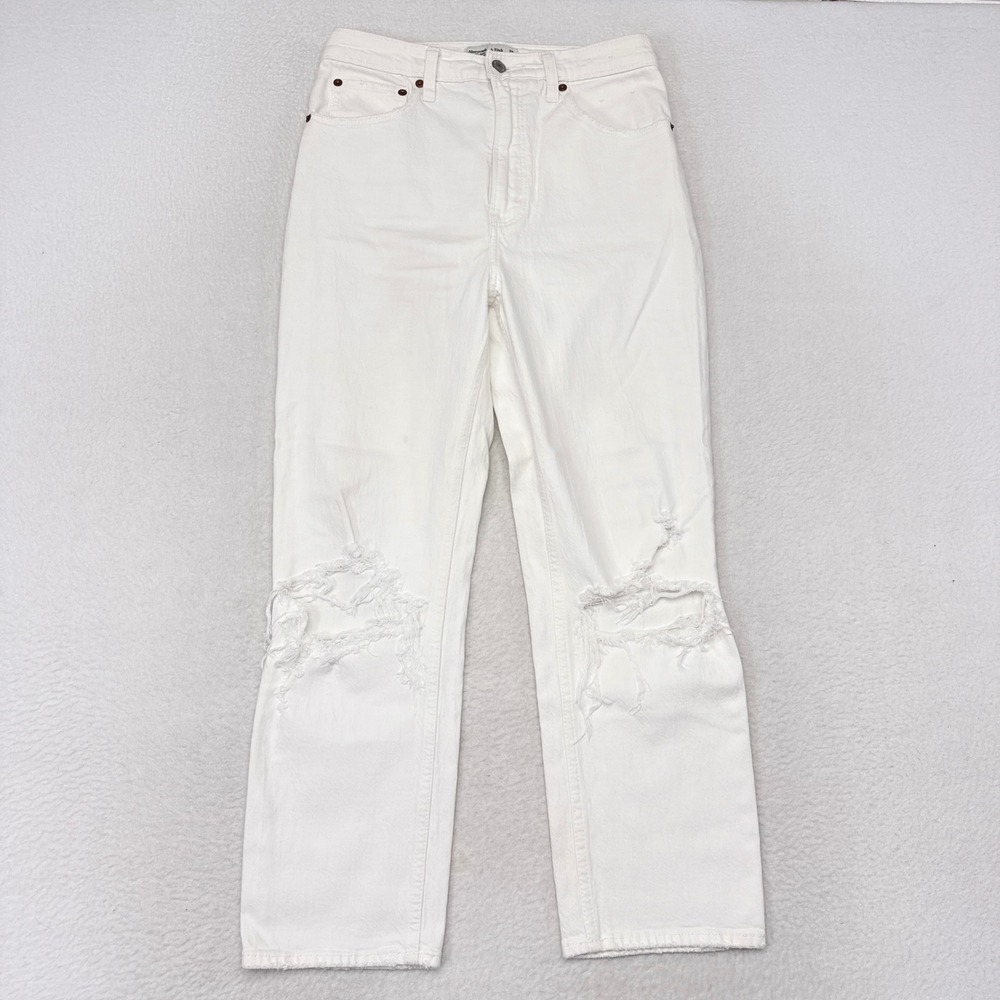 Abercrombie & Fitch Jeans Womens Size 28 Ankle Straight Ultra High Rise Denim